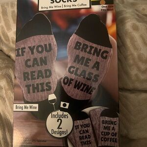 Women’s Novelty Socks - Black and Gray